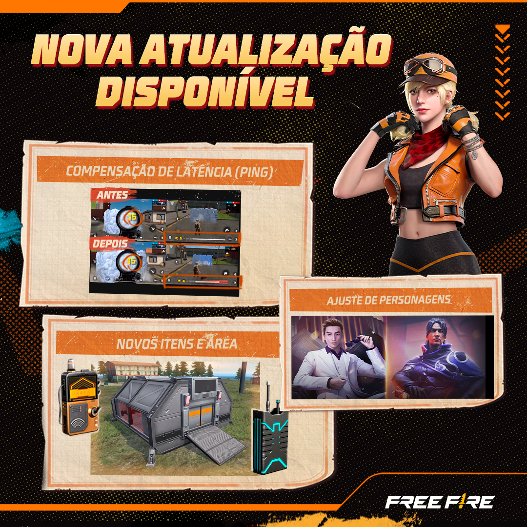 atualização do free fire janeiro 2024: veja o que... Primeira atualização de 2023 chega ao Free Fire com um novo personagem ...