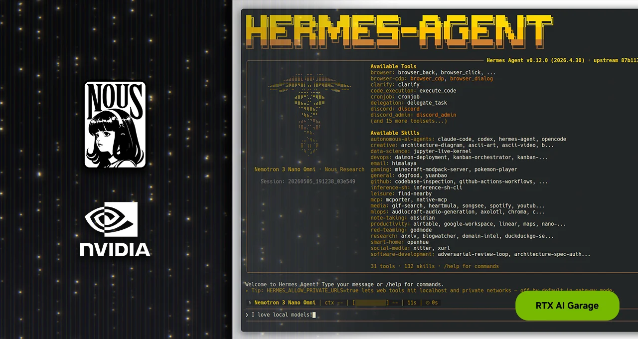Hermes Agent desbloqueia AI Agents com autoaperfeiçoamento